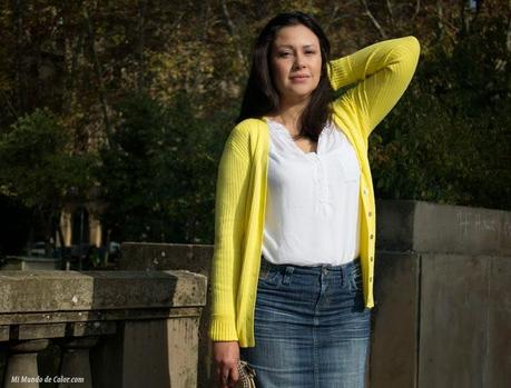 yellow cardigan zara fall 2014