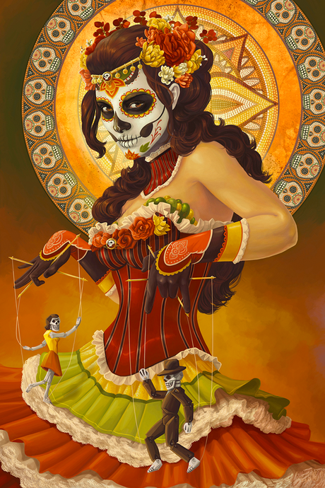 Día de los Muertos Halloween México Sugar Skull calaveras
