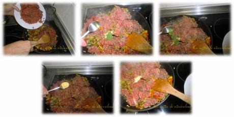 Pide turco de carne y pimientos