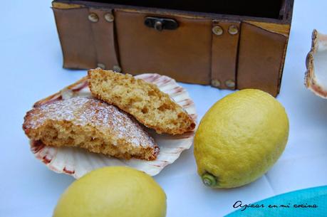 Madeleines de miel y limón