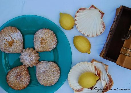 Madeleines de miel y limón