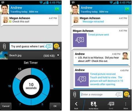 Blackberry anuncia nuevas características y mejoras en BBM para Blackberry, iOS y Android bbm-timed-messages