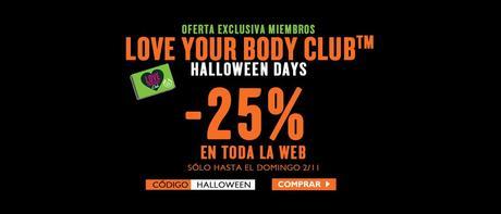 Códigos descuento para tus compras en HALLOWEEN 2014... LOVE YOUR BODY DAYS EN HALLOWEEN