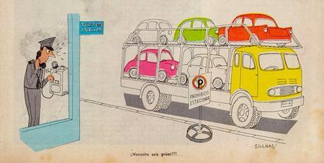 Un transporte de autos en problemas Un transporte de autos en problemas