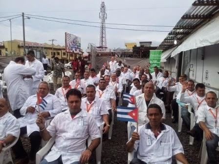 Ébola: médicos cubanos en Liberia trabajan en hospital inaugurado por la presidenta [+ fotos y video]