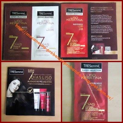TRESemmé LISO KERATINA 7 DÍAS - Probando la muestra del TRATAMIENTO TERMO-ACTIVO