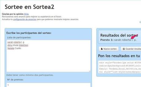 Ganadora del Concurso de Halloween