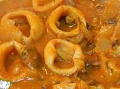 Receta calamares salsa Americana