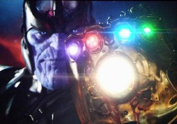 Thanos en Infinity War Guantelete del infinito