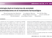 Patología dual trastornos ansiedad Sáiz col.