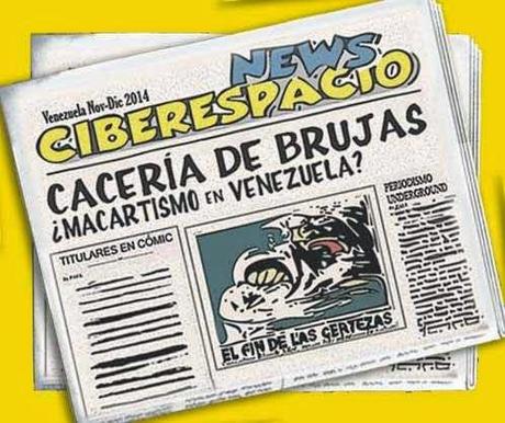 Front page tipo cómic - cacería de brujas en Venezuela