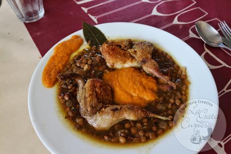 LENTEJAS GUISADAS CON CODORNICES