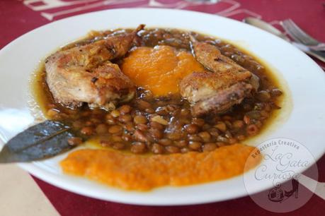 LENTEJAS GUISADAS CON CODORNICES