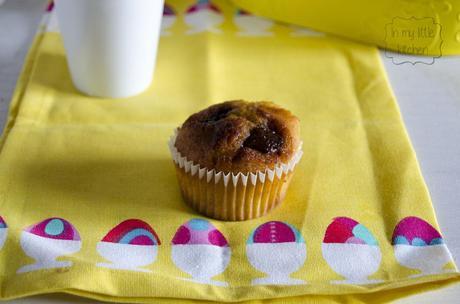 Muffins de calabaza y nutella