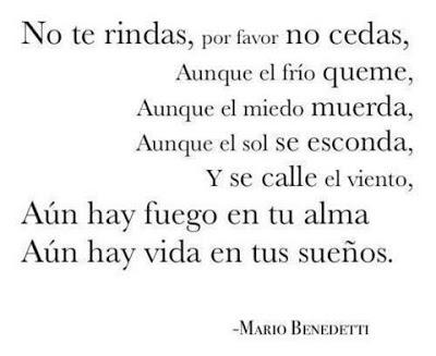 No te rindas, tú puedes