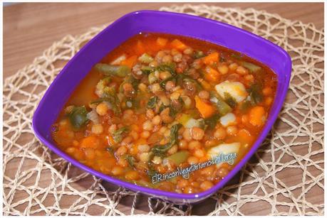 Potaje de lentejas con acelgas