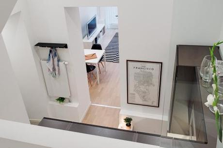 lofts de estilo nórdico estilo escandinavo dormitorio en altillo decoración pisos pequeños decoración lofts decoración de salones decoración de interiores decoración de dormitorios cocinas modernas pequeñas blog decoración nórdica 