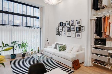 lofts de estilo nórdico estilo escandinavo dormitorio en altillo decoración pisos pequeños decoración lofts decoración de salones decoración de interiores decoración de dormitorios cocinas modernas pequeñas blog decoración nórdica 