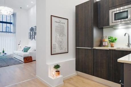 lofts de estilo nórdico estilo escandinavo dormitorio en altillo decoración pisos pequeños decoración lofts decoración de salones decoración de interiores decoración de dormitorios cocinas modernas pequeñas blog decoración nórdica 