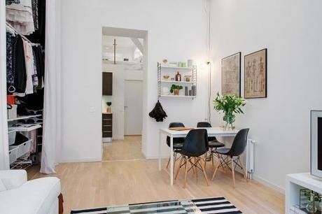 lofts de estilo nórdico estilo escandinavo dormitorio en altillo decoración pisos pequeños decoración lofts decoración de salones decoración de interiores decoración de dormitorios cocinas modernas pequeñas blog decoración nórdica 