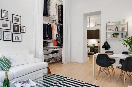 lofts de estilo nórdico estilo escandinavo dormitorio en altillo decoración pisos pequeños decoración lofts decoración de salones decoración de interiores decoración de dormitorios cocinas modernas pequeñas blog decoración nórdica 