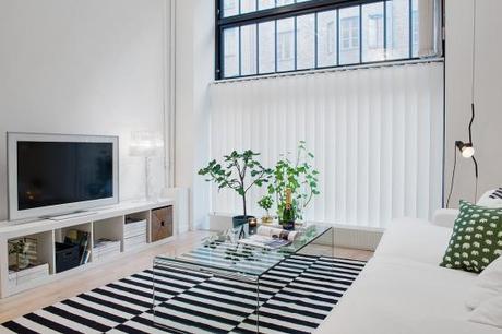 lofts de estilo nórdico estilo escandinavo dormitorio en altillo decoración pisos pequeños decoración lofts decoración de salones decoración de interiores decoración de dormitorios cocinas modernas pequeñas blog decoración nórdica 