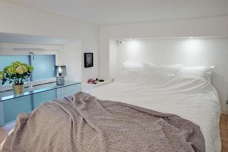 lofts de estilo nórdico estilo escandinavo dormitorio en altillo decoración pisos pequeños decoración lofts decoración de salones decoración de interiores decoración de dormitorios cocinas modernas pequeñas blog decoración nórdica 