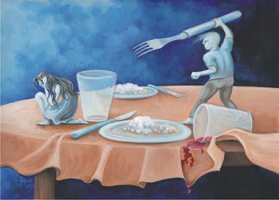 Ilustración violencia contra la mujer