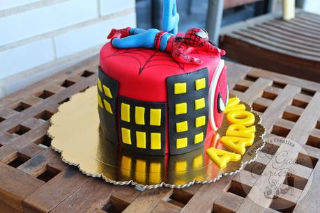 OTRA TARTA FONDANT DE SPIDERMAN, ESTA VEZ PARA AARON