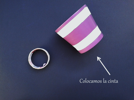 UNA COCINA CON PINCELADA EN MORADO + DIY MACETA CON PIZARRA