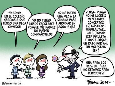 Montoro, los niños y Cáritas