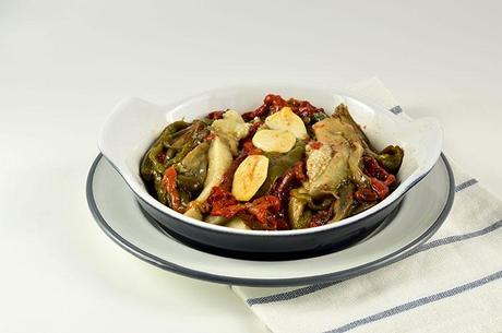 BERENJENAS Y PIMIENTOS ROJOS ASADOS - ESCALIVADA