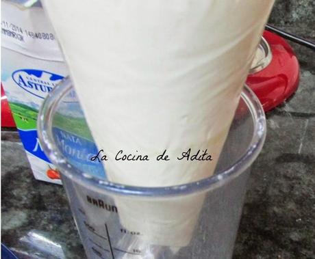 CONOS  RELLENOS  DE  NATA  A  LA  VAINILLA