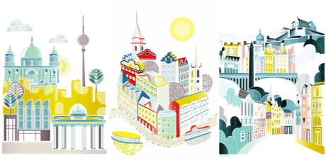 Etsy Finds. City illustrations by  Laura Amis