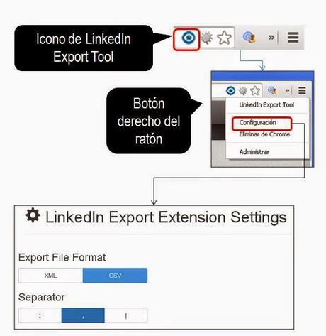 LinkedIn Export Tools. Esmeralda Diaz-Aroca autora libro Perfil 10 LinkedIn