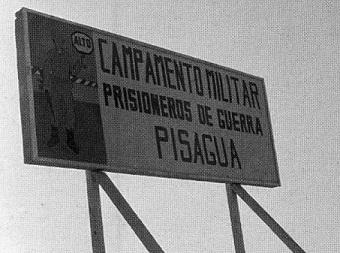 letrero campamento de prisioneros Pisagua