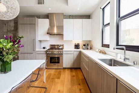 #Cocina abierta con aire sofisticado