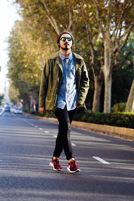 someone_needs_a_taxi_glamour_narcotico_khaki_vintage_parka_pull&bear_shirt_h&m_pants_nike_roshe_run_h&m_woodfriends_sunglasses_outfit_streetstyle_menswear  (12)