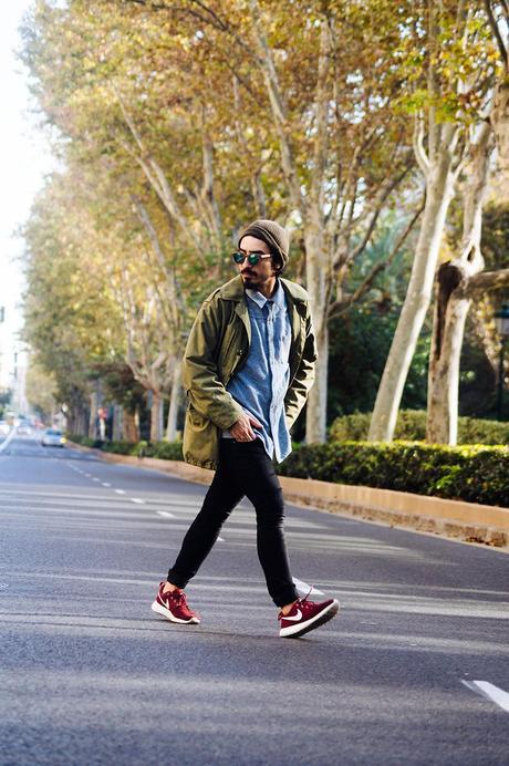 someone_needs_a_taxi_glamour_narcotico_khaki_vintage_parka_pull&bear_shirt_h&m_pants_nike_roshe_run_h&m_woodfriends_sunglasses_outfit_streetstyle_menswear  (11)