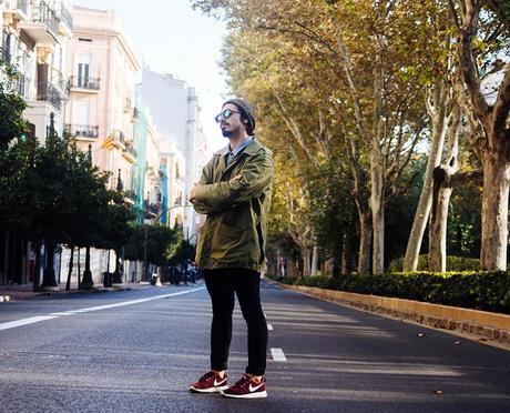 someone_needs_a_taxi_glamour_narcotico_khaki_vintage_parka_pull&bear_shirt_h&m_pants_nike_roshe_run_h&m_woodfriends_sunglasses_outfit_streetstyle_menswear  (10)