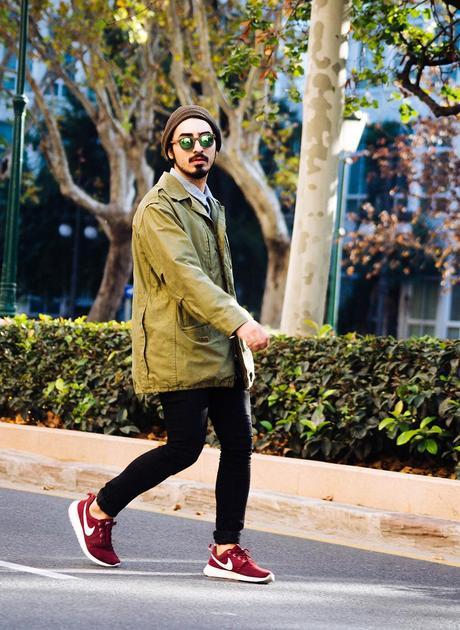 someone_needs_a_taxi_glamour_narcotico_khaki_vintage_parka_pull&bear_shirt_h&m_pants_nike_roshe_run_h&m_woodfriends_sunglasses_outfit_streetstyle_menswear  (8)