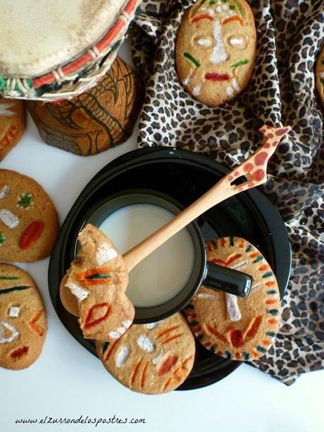 Galletas Máscaras Africanas con Harina Teff