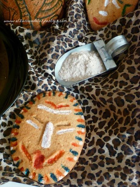 Galletas Máscaras Africanas con Harina Teff