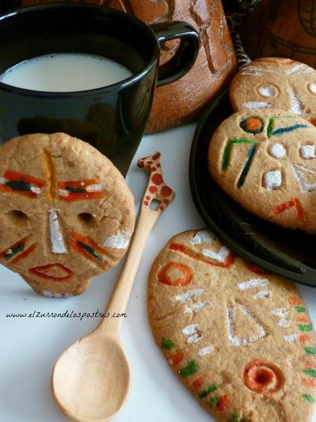 Galletas Máscaras Africanas con Harina Teff