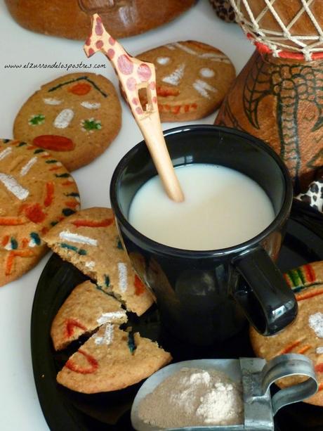 Galletas Máscaras Africanas con Harina Teff