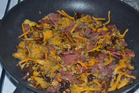 Trompetas con Camagrocs y Jamón