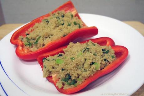 Pimientos rellenos de cuscus