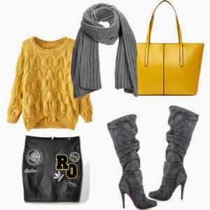 4 maneras de combinar una falda de piel y un jersey de punto. Dos básicos de esta temporada.