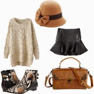 4 maneras de combinar una falda de piel y un jersey de punto. Dos básicos de esta temporada.