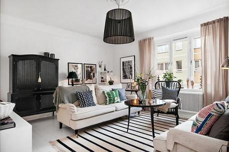 APARTAMENTO NORDICO EN BLANCO Y NEGRO - NORDICO APARTMENT IN BLACK AND WHITE